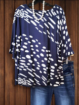 Casual Dot Print Top